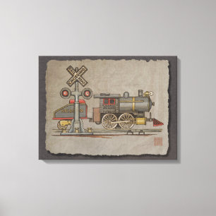 Lienzo Toy Electric Train
