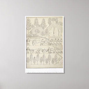 Lienzo Trabajadores con los instrumentos y cuerdas para