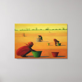 Lienzo Trabajo de la mujer en 2001