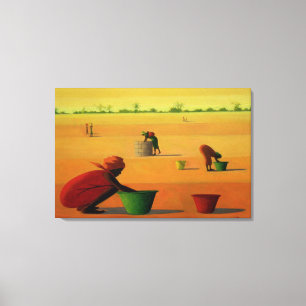 Lienzo Trabajo de la mujer en 2001