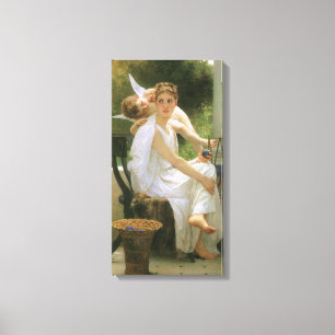 Lienzo Trabajo interrumpido por Bouguereau, retrato de án