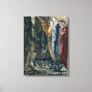 Lienzo Trabajo y los ángeles, c.1890