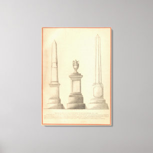Lienzo Trabajos de monumento de mármol y granito de Graha