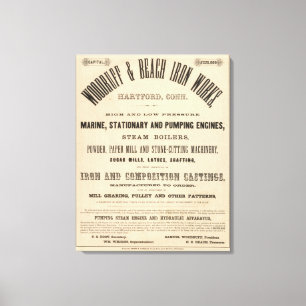 Lienzo Trabajos del hierro de la aspérula y de la playa