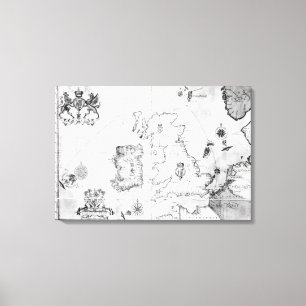 Lienzo Trace mostrar la ruta de la flota de la armada