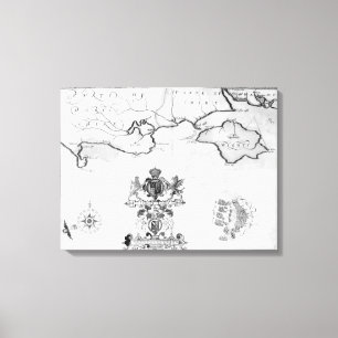 Lienzo Trace No.7 que muestra la ruta de la flota de la