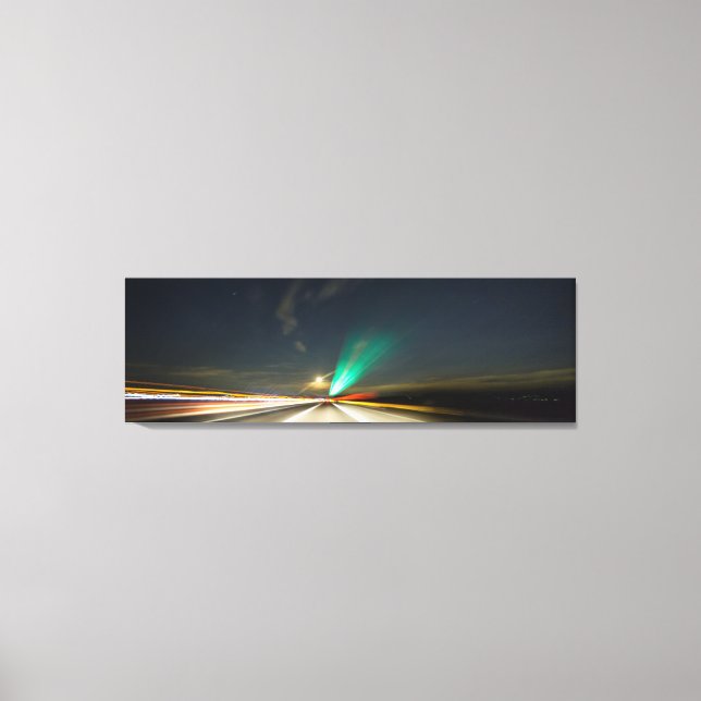 Lienzo Tráfico nocturno (Anverso)