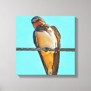 Lienzo Tragar Sobre Un Espectáculo De Contorno Negro De C