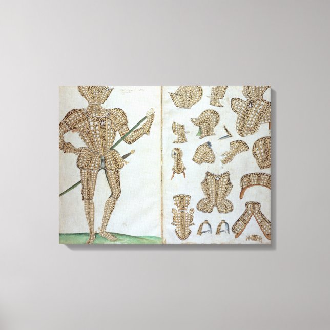 Lienzo Traje de armas para Sir Henry Lee, de 'An Elizabe (Anverso)