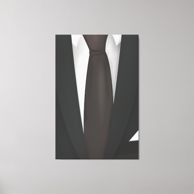 Lienzo Traje y corbata (Anverso)