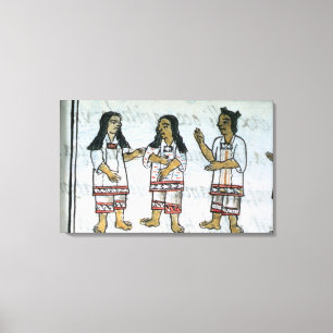 Lienzo Trajes aztecas femeninos