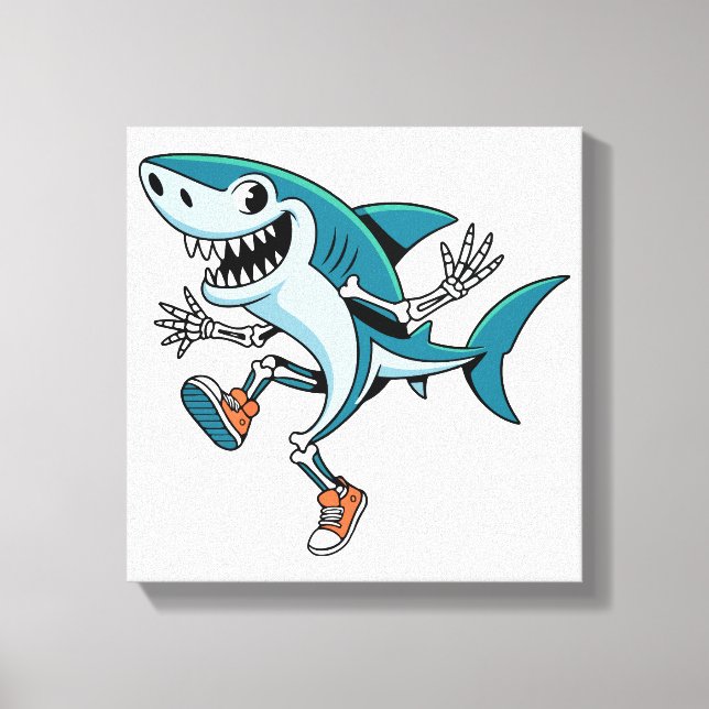 Lienzo Tralero Tralala SkeleBoo Diseño de Halloween (Anverso)