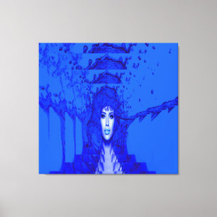Lienzo Trance Azul