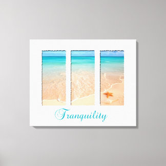 Lienzo Tranquil Beach Triptych