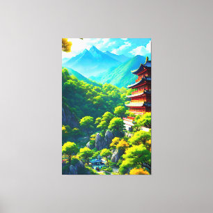 Lienzo Tranquilidad imperial: El abrazo de la naturaleza