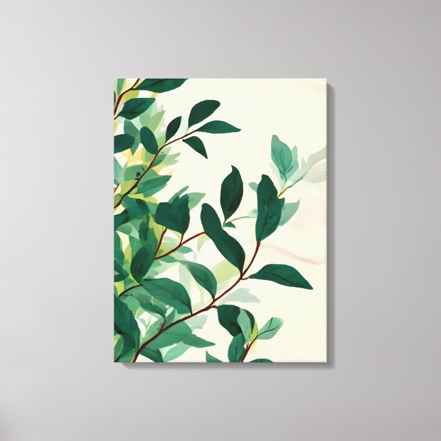 Lienzo Tranquilidad verde (Anverso)