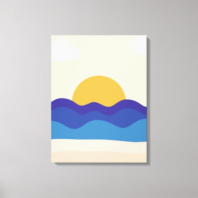 Lienzo Tranquilo Sunset (Anverso)