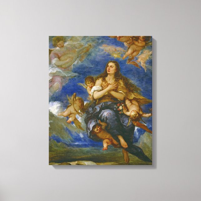 Lienzo Tránsito de la Magdalena - Jose Claudio Antolinez (Anverso)