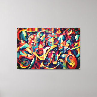 Lienzo Transmitiendo el espíritu de la música y las artes