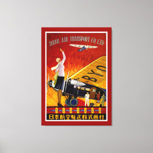 Lienzo Transporte aéreo de Japón - L