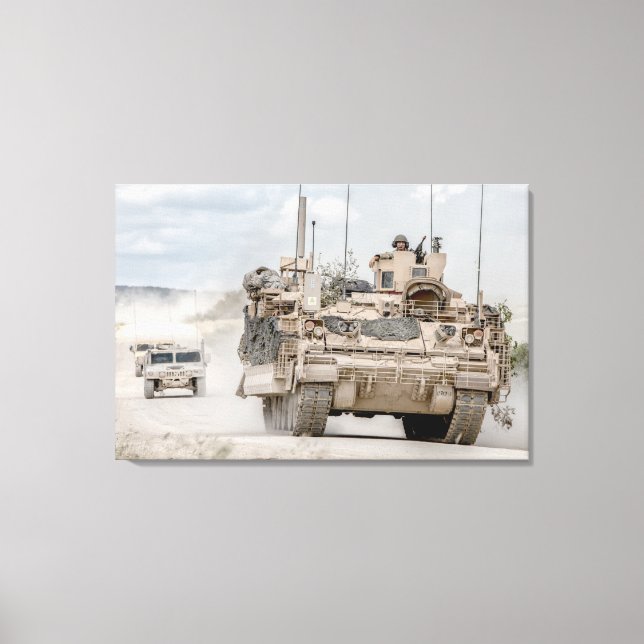 Lienzo TRANSPORTE DE PERSONAL ARMADO - M2 Bradley 24x36 (Anverso)