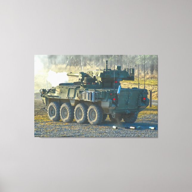Lienzo TRANSPORTE DE PERSONAL ARMADO - Stryker 32x48 (Anverso)