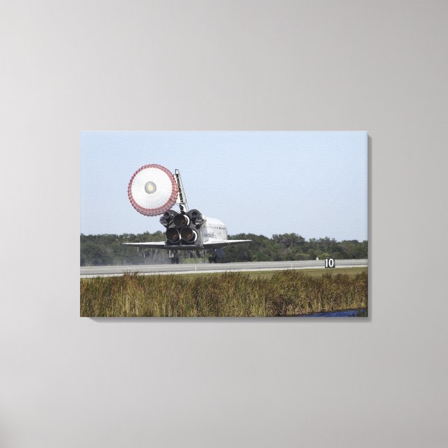 Lienzo Transporte espacial Atlantis despliega su tubo de  (Anverso)