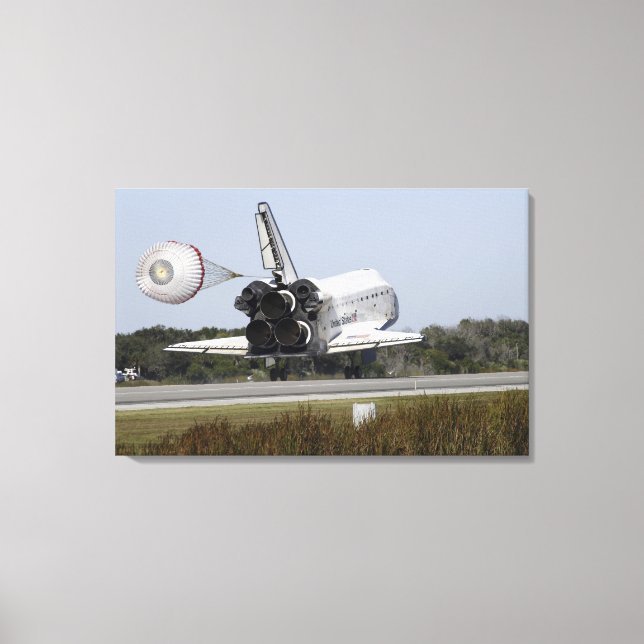 Lienzo Transporte espacial Atlantis despliega su tubo de  (Anverso)