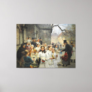 Lienzo Tras la primera comunicación de Carl Frithjof Smi