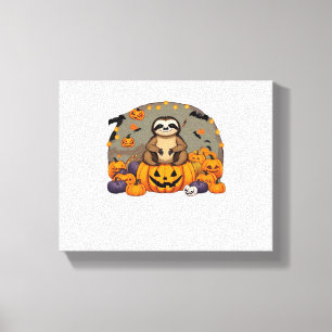 Lienzo Traslado clásico de esloth-o-ween