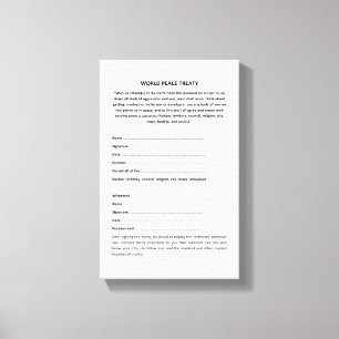 Lienzo Tratado de paz del mundo de Keshe en lona