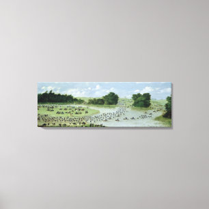 Lienzo Travesía del río San Joaquin, Paraguay, 1865