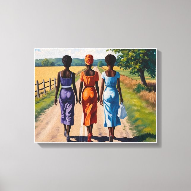 Lienzo Travesías en ritmo (Anverso)