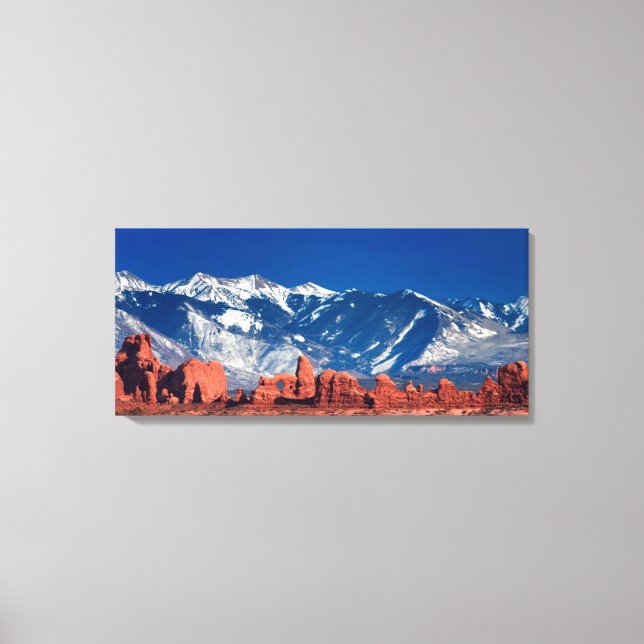 Lienzo Trayecto de rock equilibrado (Anverso)