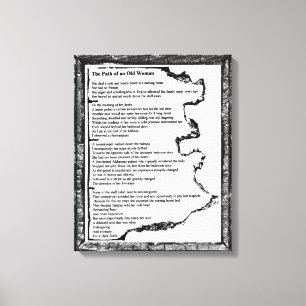 Lienzo Trayectoria de la mujer mayor