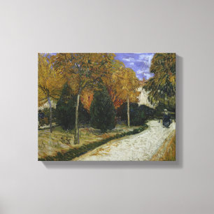 Lienzo Trayectoria de Vincent van Gogh el   en el parque