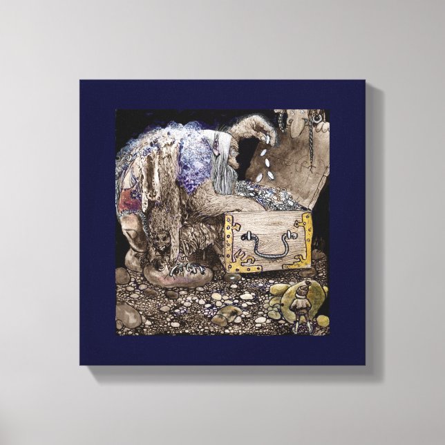 Lienzo Treasure Chest Troll (Anverso)