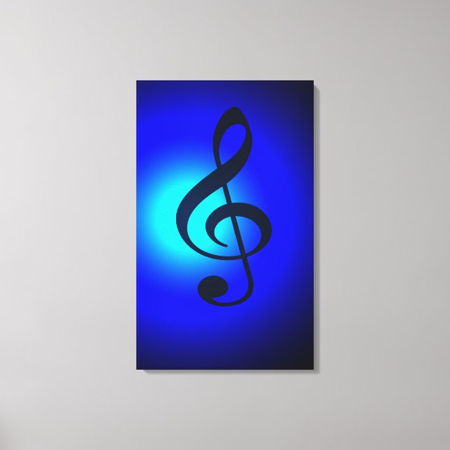 Lienzo Treble Blue (Anverso)