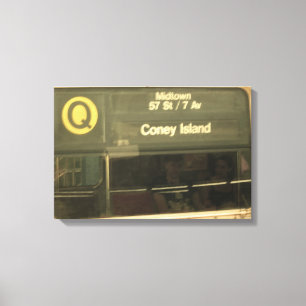 Lienzo Tren a Coney Island