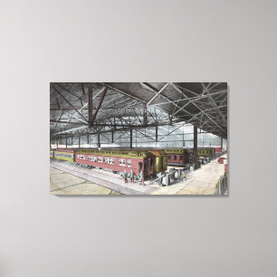 Lienzo Tren compartido en la estación de Union