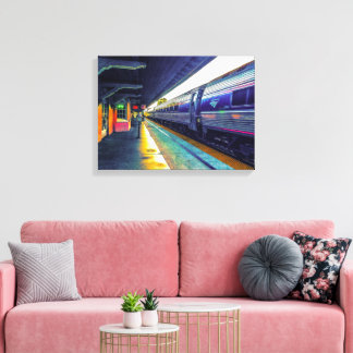 Lienzo Tren de la tarde