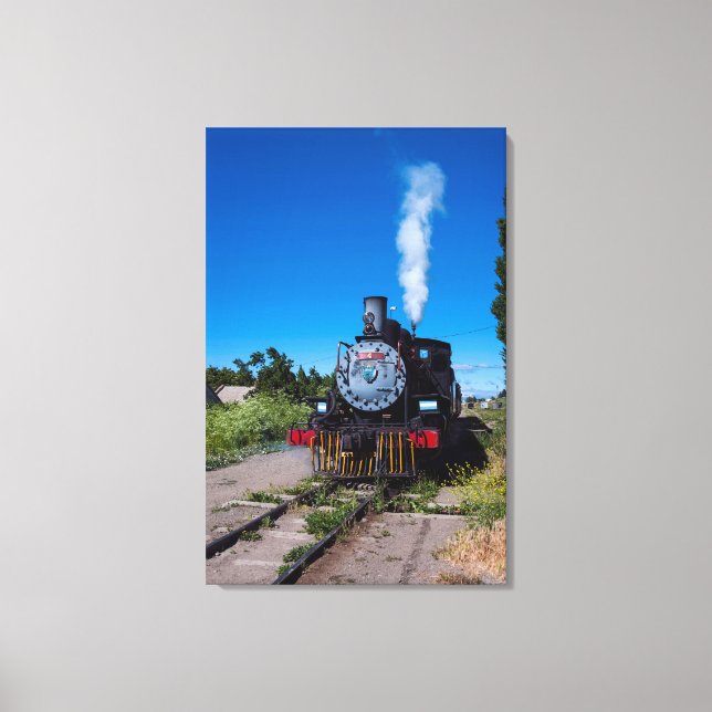 Lienzo Tren de Vapor La Trochita (Anverso)