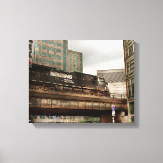 Lienzo Tren - Pittsburg Pa - La ciudad industrial