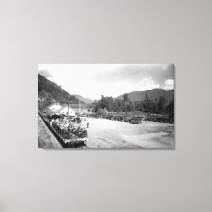 Lienzo Tren turístico del proyecto de Skagit