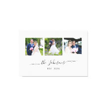 Tres Bodas Foto Corazón Swash Firma
