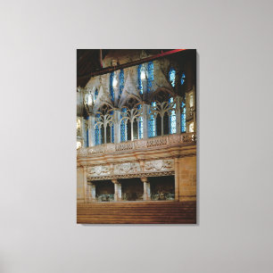 Lienzo Tres chimeneas esculpidas en el Salle