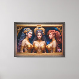 Lienzo Tres grados de mitología griega por Xzendor7