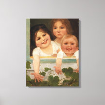 Tres hijos en la ventana