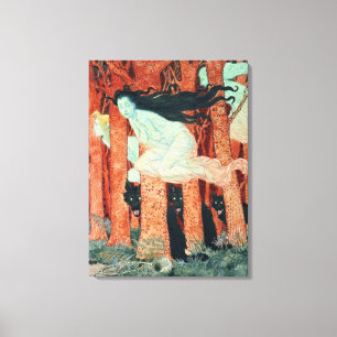 Lienzo Tres mujeres y tres lobos (c/c)