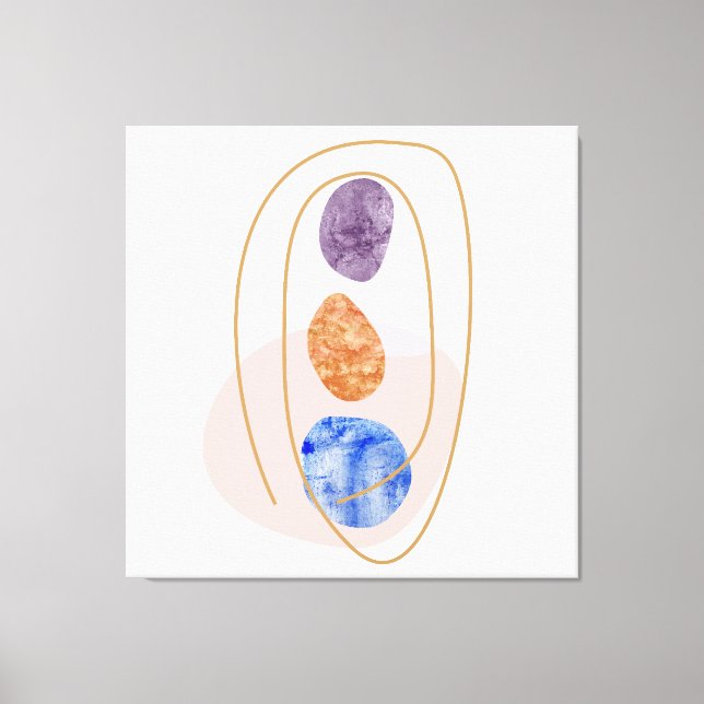 Lienzo Tres piedras (Anverso)